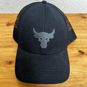 Under Armour Project Rock Black Trucker Baseball Hat